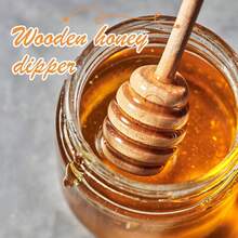 LZYMSZ  24Pcs Honey Dipper Sticks, Wooden Honey Sticks, 4.1 Inch Honeycomb Stick, Mini Honeys Stirrer Stick For Honeys Jar Dispense Drizzle And Wedding Party Gift First Birthay Baby Shower Decor - 4 Inch - View 5