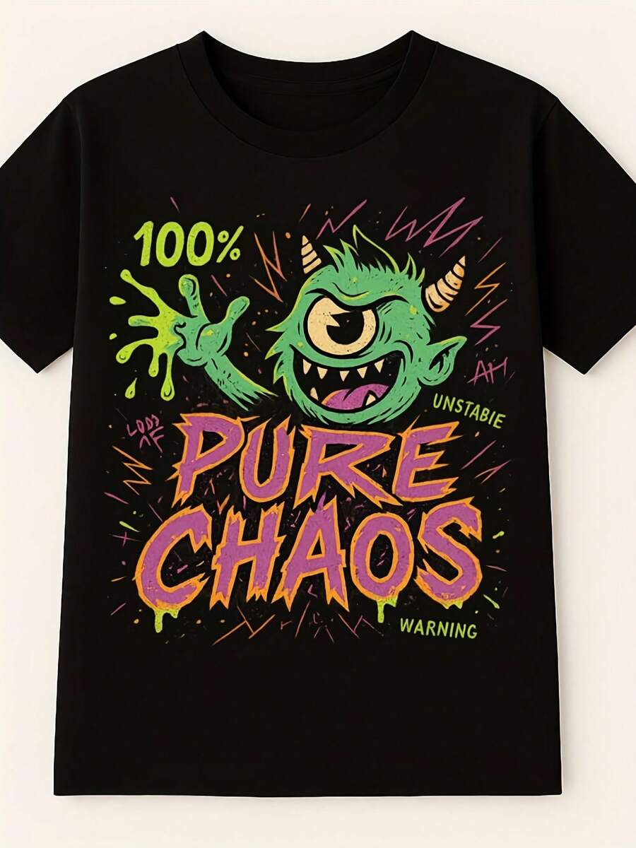 Camiseta de Halloween - 100% Puro Caos - Camiseta, Sudadera, Sudadera con Capucha - Estilo 23 - Ver 1