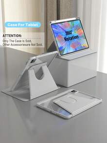 360° Rotating Protective Case With Pencil Holder Compatible With Ipad 5th/6th/7th/8th/9th/10th/11th Gen, IPad Mini 6th/7th Gen, IPad Air 1st/2nd/3rd/4th/5th Gen, 11-Inch (M2)/11-Inch (M3)/13-Inch (M2)/13-Inch (M3), IPad Pro 12.9-Inch (3rd/4th/5th/6th Gen) - Gray - Grey - View 33