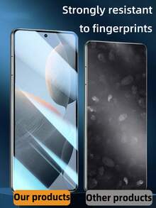 4片装高清钢化玻璃屏幕保护膜，适用于小米15、15Pro、14、13、13Pro、Redmi K80等机型。防油、防水、防指纹、防刮、防撞、防摔，无白边、无气泡，易于安装。 - 無色 - 查看 7