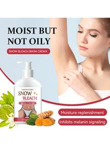 250g/8.82oz Loción aclaradora de piel íntima de alta capacidad, 50g Crema para la piel íntima, Desvanecer la pigmentación de la piel íntima, Iluminar y refinar la piel, Hidratar y nutrir, Cuidado personal, Cuidado de la piel - Blanco - Ver 2