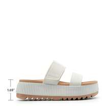 Women's Waterproof 1.69-Inch Slingback Platform Water Sandals Adjustable Casual Lightweight Wedge Chunky Sandals For Beach Vacation Summer Shoes - 白色 - 查看 7