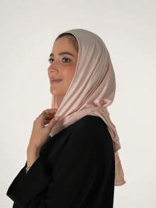 1pc Women's Instant Classic Solid Color Hijab, Pre-Sewn Turban Style Scarf With Adjustable Versatile Wearing Methods, Soft Comfortable Viscose Fabric Suitable For Daily, Sports, Yoga - Multicolor - View 5