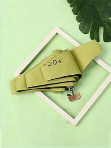 1pc Compact Foldable Umbrella, Women's UV Protection Sunshade Umbrella UPF50+ - As Shown - View 7