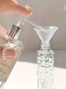 10 piezas Kit de herramientas de decantación de perfume, rociador de relleno de perfume portátil con boquilla de tipo prensa - transparente - Ver 3