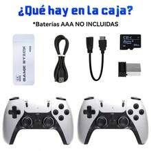 Nueva Consola Retro para 2026 - Consola retro con 64 GB de memoria integrada, Consola Retro Game Stick 4k, Consola de Videojuegos Retro, Videojuegos  4K con Doble Mando Inalámbrico 2.4G, Más de 20000+ Juegos Integrados, Consola Regalo para Niños y Adultos - Blanco - Ver 12