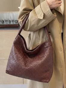 Luxury New PU Fashion Design High-End Tote Bag - Coffee - View 6