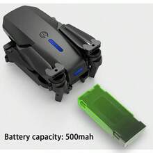 Foldable Remote-Controlled Drone E88 Equipped With Dual Cameras, USB Rechargeable Lithium Polymer Battery, Wi Fi Remote Control, 720p Video, Indoor Use, Beginner Level, Intelligent Obstacle Avoidance - Multicolor - View 8