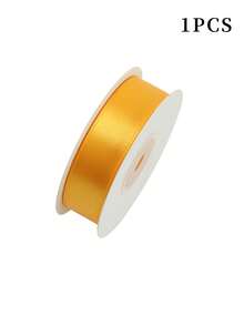 18m/Roll 2cm High Density Polyester Ribbon, Wedding Bouquet Packaging Ribbon, Handmade Gift Packaging Woven Ribbon, Party Decoration Satin Ribbon - Multicolor - View 17