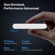 SONOFF SNZB-04PR2 SenseGuard DW Gen2 Zigbee Door/Window Sensor Tamper Alerts Smart Zigbee3.0 Sensor Versatile Installation AAA Battery Power Local Scene Intelligent Linkage, Zigbee Hub Needed - Blanco - Ver 4