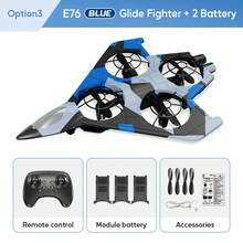 TOKQI 2026升级版E76滑翔战斗机，配备FPV视频传输遥控器，一键起飞/降落，多种速度模式可调，360°翻滚，无头模式，轻松完成各种特技动作，是馈赠佳品。 - 彩色 - 查看 15