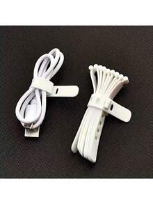 8pcs/10pcs/20pcs Desktop Cable Organizer With 8 Data Cables & Clips - Lightweight, No Power Needed, Office Storage Solution, Cable Management Organizer - Multicolor - View 4