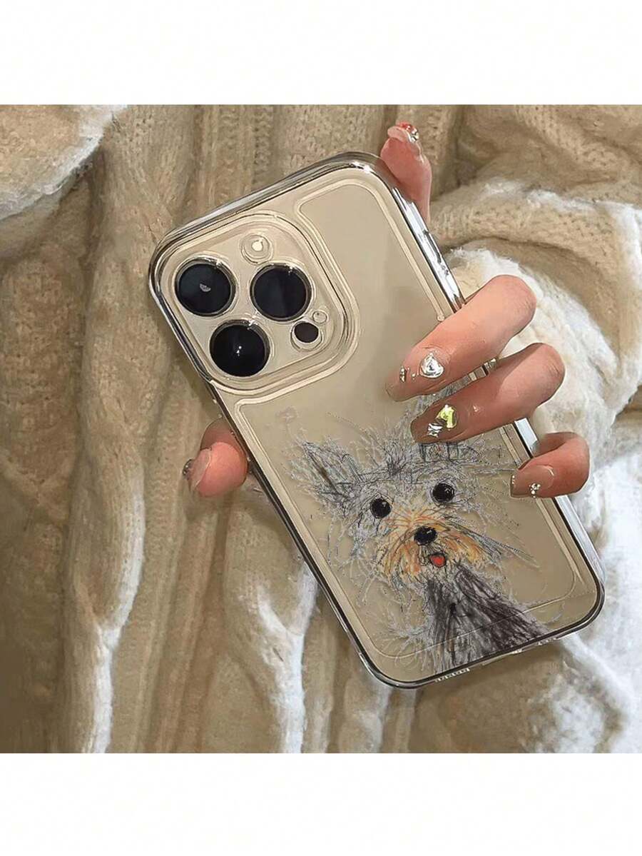 1个新款韩版ins风毛茸茸小狗卡通趣味可爱时尚软TPU保护手机壳，兼容苹果17 Pro Max/17 Pro/17/16 Pro Max/16 Plus/16 Pro/16/15 Pro Max/15 Pro/15/14 Pro Max/14 Pro/14/13 Pro Max/13 Pro/13/12 Pro Max/12 Pro/12/11 - 無色 - 查看 1