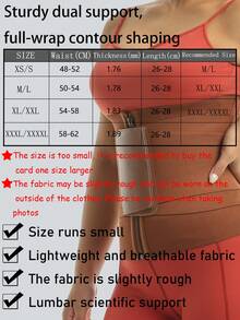 1 pezzo/2 pezzi Fascia vita sportiva regolabile e multicolore da donna per uso esterno, con bordo anti-arrotolamento, modellante vita, compressione torace, si consiglia di ordinare una taglia in più - Multicolore - Visualizzare 4