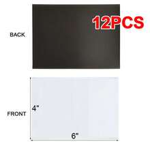 PACK OF 12 Magnetic Photo Fridge Display Frame Picture Pockets Clear 4" X 6" - A - View 6