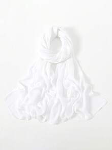 1条高品质女士纯色莫代尔头巾,优质宽边双缝包边,轻盈透气舒适面料,适合日常佩戴,也可搭配长袍穿着。 - 彩色 - 查看 50