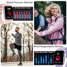 Reloj Inteligente Hombre Mujer con Llamada 2'' Smartwatch Presión Arterial Ritmo Cardíaco con Pulsómetro  Notificación Podómetro 100+ Modos Reloj Digital Hombre para iOS Android - como en la foto - Ver 5