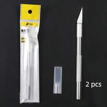 Precision Aluminum Utility Knife - Various Colors - Silver - View 6
