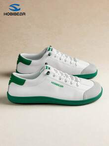 HOBIBEAR 宽鞋头极简赤足鞋，透气舒适，男女皆宜的户外跑步徒步鞋 - 白綠 - 查看 3