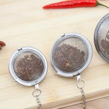 3 piezas Infusor de té de bola de especias de acero inoxidable, bola de condimentación, colador de olla de cocina, caja de condimentos redonda, accesorios de cocina - Plateado - Ver 8