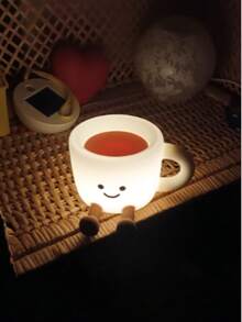 Cute Coffee Cup Night Light - 3 Brightness Levels Lamp With Touch Control 7 Colors, Silicone Lamp With 30 Min Timer, USB Rechargeable - Soft Lighting And Design, Suitable For Room, Creative Gift - Multicolor - View 6