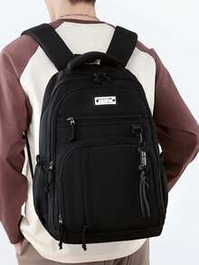 New Large Capacity Casual Backpack For Female High School & College Students, Multi-Compartment Travel Bag - A - View 3