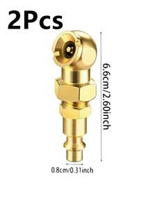 2PCS Universal Car Tire Valve Clip Solid Metal Quick Inflat Nozzle Tire Pump Nozzle For Truck Motorcycles - Single Style - View 12