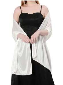 1pc Women's Elastic Satin Shawl, Suitable For Wedding, Party, And Holiday Dress - Multicolor - View 8