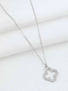 1pc Fashionable, Elegant, Minimalist, Exquisite, Luxury Four-Leaf Clover Necklace, Unique Personalized For Daily Wear For Kids - one-size - View 1