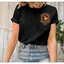 Women Camp Half Blood Shirts Greek Graphic Shirt Percy T-Shirt Vintage Book Lovers Gift Tee Tops - 黑色4 - 查看 2