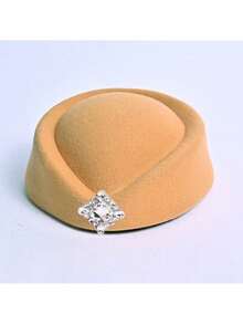 1pc Women's Retro Felt Hat, French Elegant Minimalist Wool Felt Hat, Suitable For Tea Party, Wedding, Party, Daily Wear, Street Photography, Ceremony, All Seasons - a - View 14