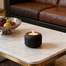 Chic Minimalist Candle Base | Perfect For Wabi-Sabi Style Living & Holiday Gifting - Minimalist Candlestick - View 10