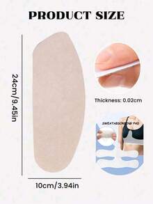 3/5 Pairs Transparent Invisible Thigh Chafing Guards, Waterproof Breathable Adhesive Strips, Unisex, Personalized Gift For Preventing Thigh Friction In Winter, Valentine's Day, Birthday - Arc - View 6