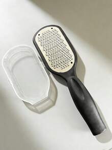 1pc Essential Pedicure Tool: Professional Stainless Steel Foot File With Splash Guard, Ergonomic Easy-Grip Handle, And Double-Sided Coarse/Fine Grit - Durable Callus Remover For Home Spa Foot & Nail Care, Perfect Gift For Winter Care, Valentine's Day, Mother's Day, Father's Day, Thanksgiving, Christmas, Halloween - Multicolor - View 15