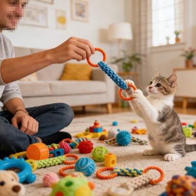 1pc Durable Dog Chew Braided Rope Toy, Suitable For Teething, Beneficial For Dental Health, Interactive Tug Of War Toy, Fit For Small, Medium And Large Dogs, Pet Supplies, Suitable For Golden Retriever, Beagle, Border Collie, Husky Etc. (Random Color Shipped)