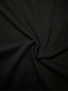 1PC Santa Claus Ho Ho Ho Festive Graphic Women's Tshirts, Christmas Holiday Short Sleeve Tees for Ladies, Black Casual Tops - Schwarz 1 - Übersicht 5