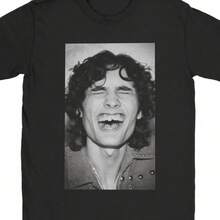 Sombr Singer Friends T Shirt For Men Pure Cotton T-Shirt Round Neck Tees Short Sleeve Clothes Original - 黑色 - 查看 1