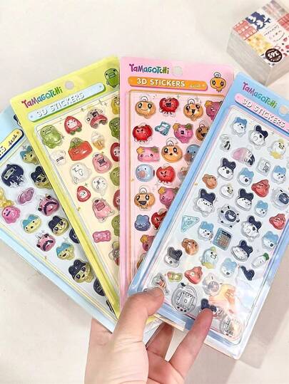 Embossed Gem Stickers, Diamond Phone Case Decorative Stickers, Cute DIY Diary Stickers, Adorable Creative Stickers, Phone Stickers, Japanese Cartoon Creative Phone Case Decorative Stickers, Luggage Stickers