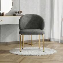 Living Room Chairs - Gray + Chenille - View 4