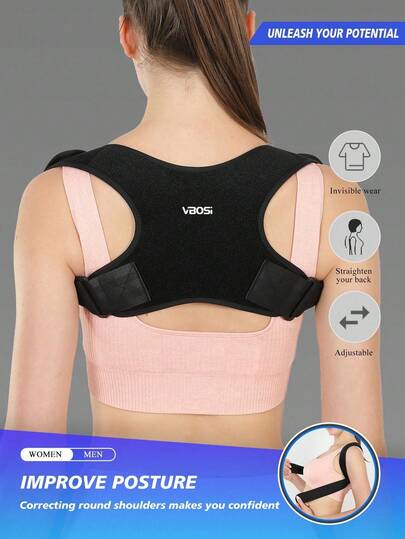 Unisex Adjustable Suspenders, Lightweight Breathable Fabric, Comfortable Non-Bulky Design, Practical Posture Corrector. Suitable For Office, Study, Fitness, Daily Wear, Postpartum Recovery. Essential Item For Back-To-School, Work, Fitness Seasons. Say Goodbye To Slouching, Regain Confidence.