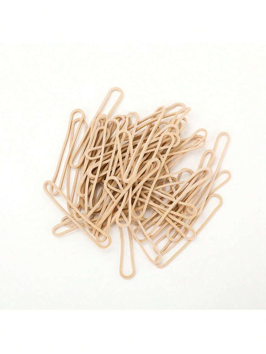 50/100/300 piezas Bandas elásticas resistentes al calor alto, elásticas y duraderas, aptas para suministros de laboratorio y oficina - Rectángulo - Ver 1