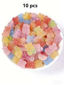 10/30/50/80/100/150/200/300/500pcs Vibrant Candy Color Heart Shaped Resin Beads - Essential Jewelry Making Supplies For Unique Accessories - Ideal For DIY Projects And Handmade Gifts - Multicolor - View 18