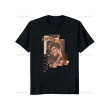 Streetwear Fashion Retro Singer Bruno Mars Printed T-Shirt Top Summer  Short Sleeve Unisex Shirt Graphic Oversized T-Shirt - 黑色 - 查看 1