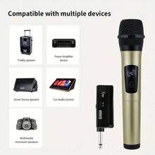 1pc Gold Multipurpose Microphone, Minimalist & Fashionable For Casual Everyday Use - Gold - View 6