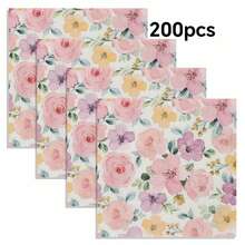 20pcs/40pcs/60pcs/80pcs/100pcs/200pcs/組 餐巾紙，2層柔軟正方形花卉圖案餐巾紙，未摺疊 33cm*33cm，適用於：婚禮、茶會、生日派對裝飾餐巾紙、派對裝飾、派對用品、節日裝飾、節日用品 - 彩色 - 查看 14