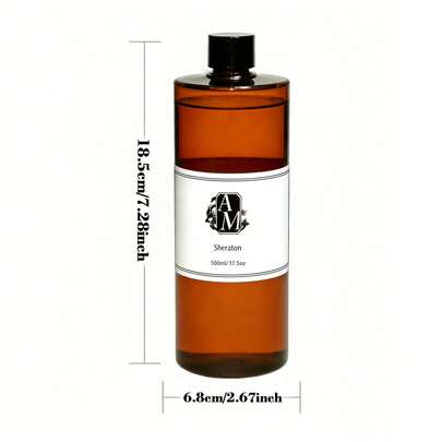 500毫升香氛精油，水基香薰机补充液，无焰香薰补充剂，香氛浓度28%（市面上大多数产品浓度为2%-6%），适用于藤条香薰机、加湿器