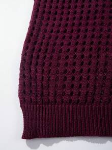 Áo polo dệt kim lưới thoáng khí nhẹ, dáng rộng, tay ngắn, chất lượng cao, thích hợp cho mùa xuân/hè. - Màu Đỏ Sâu - Xem 6