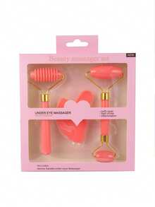 3pcs Face Gua Sha Massage Tool Set With Roller, Face And Neck Massager - Mother's Day Gift - Facial Care Gift For Mom, Beauty, Skincare, Spa, Self-Care, Skincare Tools, Facial Care, Beauty Supplies, Massage, Face Massage Tools, Face Roller - Multicolor - View 16