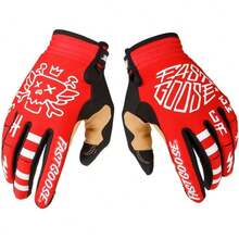Guantes de motocross con visualización táctil, guantes de motociclismo, para hombres y mujeres, transpirables, ligeros, para ciclismo, escalada, guantes de montaña al aire última - Negro1 - Ver 1
