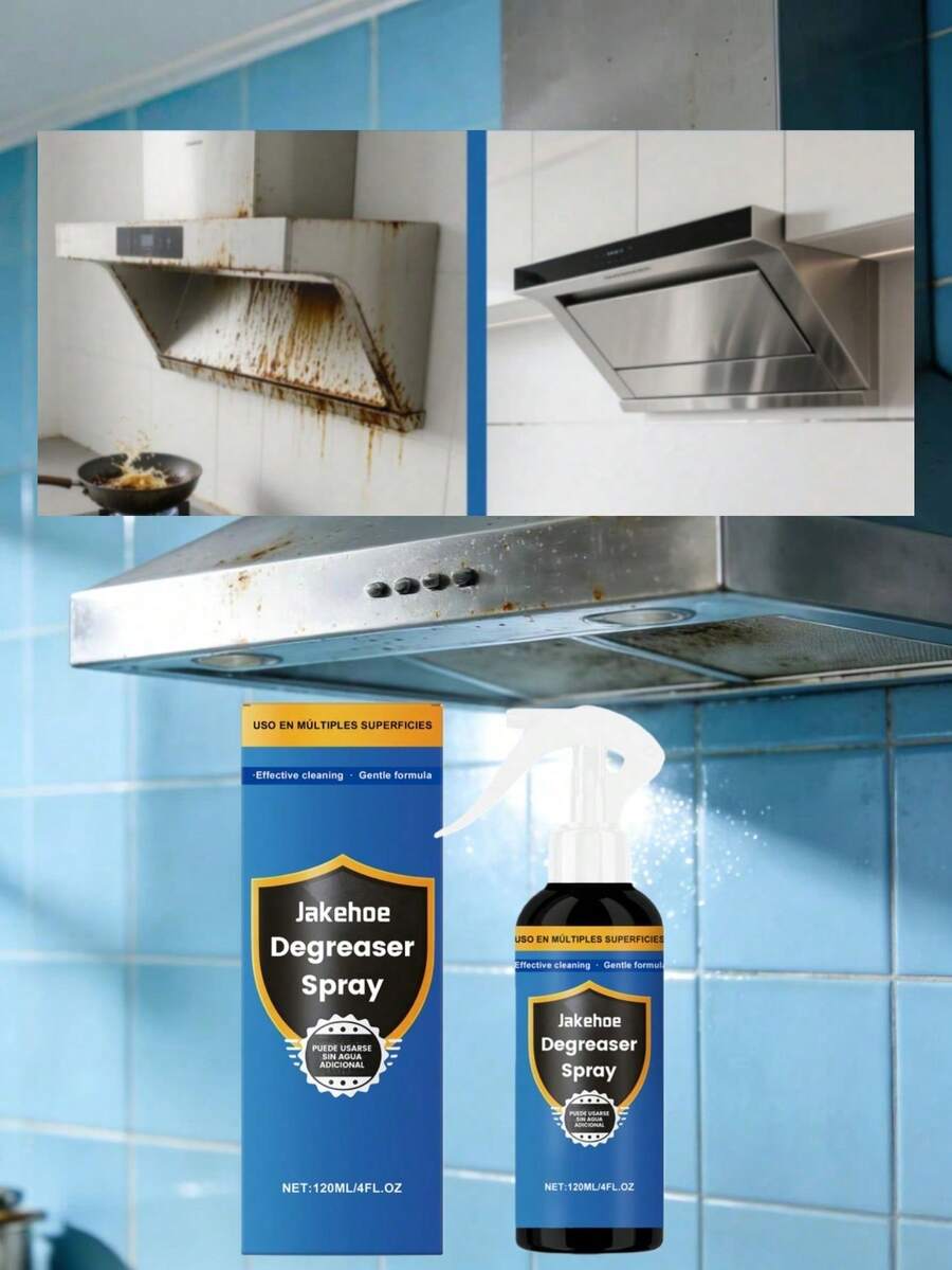 jakehoe Degreasing Spray, Kitchen Stove & Vent Cleaner, Removes Oil Stains & Dirt, Daily Cleaning Spray - Liquid - View 1